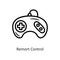 Portable Game vector outline Icon Design illustration. Gaming Symbol on White background EPS 10 File