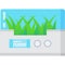 Portable green house machine flat icon vector