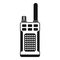 Portable handheld radio icon, simple style