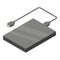 Portable hard drive icon, isometric style