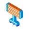 Portable Heating Device On Rollers isometric icon