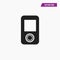 Portable ipod media player icon.