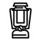 portable lamp line icon vector illustration