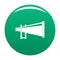 Portable megaphone icon vector green