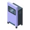 Portable oxygen concentrator icon isometric vector. Home tank equipment