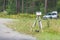 Portable radar camera design on the side of the road to record the speed of vehicles to automatically determine the fine for