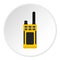 Portable radio transmitter icon circle