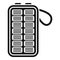 Portable solar panel icon simple vector. Power bank