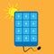 Portable Solar Panels for leisure battery - vector illustrations
