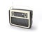 Portable vintage retro radio