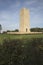 Portait view of the Amerivan Monument of Blanc Mont