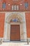 Portal of Church of San Marco in Milan, Italy