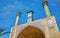 The portal with clock tower, Tehran Shah`s Mosque