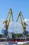 Portal cranes in the Vyborg port