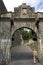 Portal de Francia and tourists, Pamplona. Spain