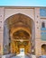 The portal between Ganjali Khan Caravanserai and square, Kerman, Iran