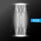 Portal light effect hologram. Magic circle teleport podium. Ufo swirl beam and ray energy funnel