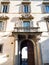 Portal of palace Palazzo Terzi in Bergamo city