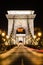 The portal of Szechenyi Chain Bridge, Budapest