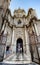 Portal of Valencia Cathedral, sunny day in Spain