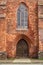 Portal and wooden doors of a medieval church