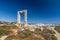 Portara and Apollo temple Ruins in Chora, Naxos