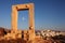 Portara gate in Naxos Greece.