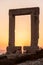 Portara of Naxos at sunset