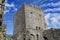 PORTCHESTER, HAMPSHIRE, ENGLAND, 30 MAR 2015: Portchester Castle is a medieval castle built within a former Roman fort at Portches