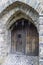 Portcullis castle gate at an old fortress