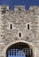 Portcullis of First defence tower. Medieval bridge of Besalu, Spain