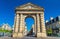 Porte d`Aquitaine, a XVIII century gate in Bordeaux, France