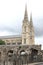 Porte dâ€™August and Eglise Sainte Baudile, Nimes, France