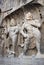 Porter\'s statue rock carving at Longmen Grottoes, Luoyang , Hena