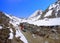 Porter sherpa carrying luggage on trek to Everest Base Camp