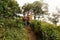 Porters that carry luggage of tourists walking to Doi Mon Chong, Chiang Mai