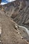 Porters, climbers and locals from Shimshal Village 3100m climb the Karakoram Mountains or to Upper Shimshal on an extremely danger