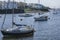 Porthmadog, Wales - boats and houses, spring 2018.