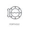 Porthole icon. Trendy Porthole logo concept on white background