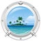 Porthole with sea view