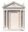 Portico. Architectural elements of the classic building facade. 3D rendering