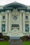 The Portico and Entrance to the Pacific County Courthouse in South Bend, Washington, USA