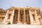 Portico. The Great Court. The ruins of the Roman city of Heliopolis or Baalbek in the Beqaa Valley. Baalbek, Lebanon