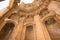 Portico. The Great Court. The ruins of the Roman city of Heliopolis or Baalbek in the Beqaa Valley. Baalbek, Lebanon