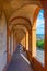 Portico leading to Sanctuary of the Madonna di San Luca in Bolog