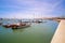 PORTIMAO, PORTUGAL - MAI 24, 2019: View on the port of Portimao in Algarve, Portugal