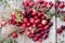 Portion of fresh Cranberries