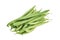 Portion of fresh green beans isolated on a white background