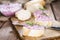 Portion of Herring Salad (with beet)