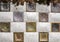 Portion of a mosaic tiled wall flanking entry staircase to Park Guell in Barcelona, Spain..